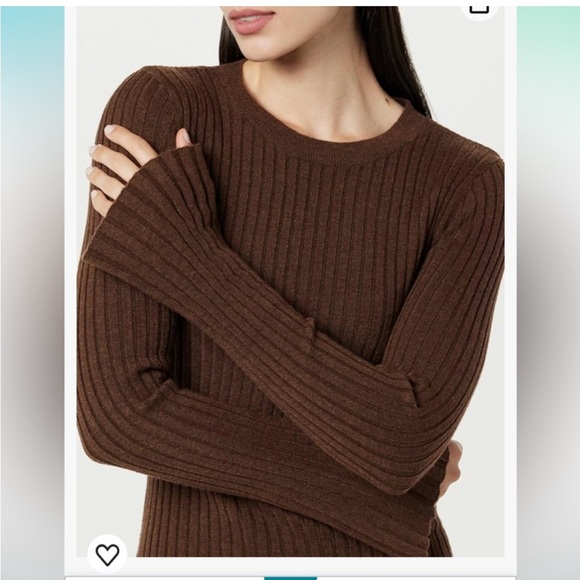 Nwt the drop Brown Ribbed Knit Sweater - Picture 4 of 7
